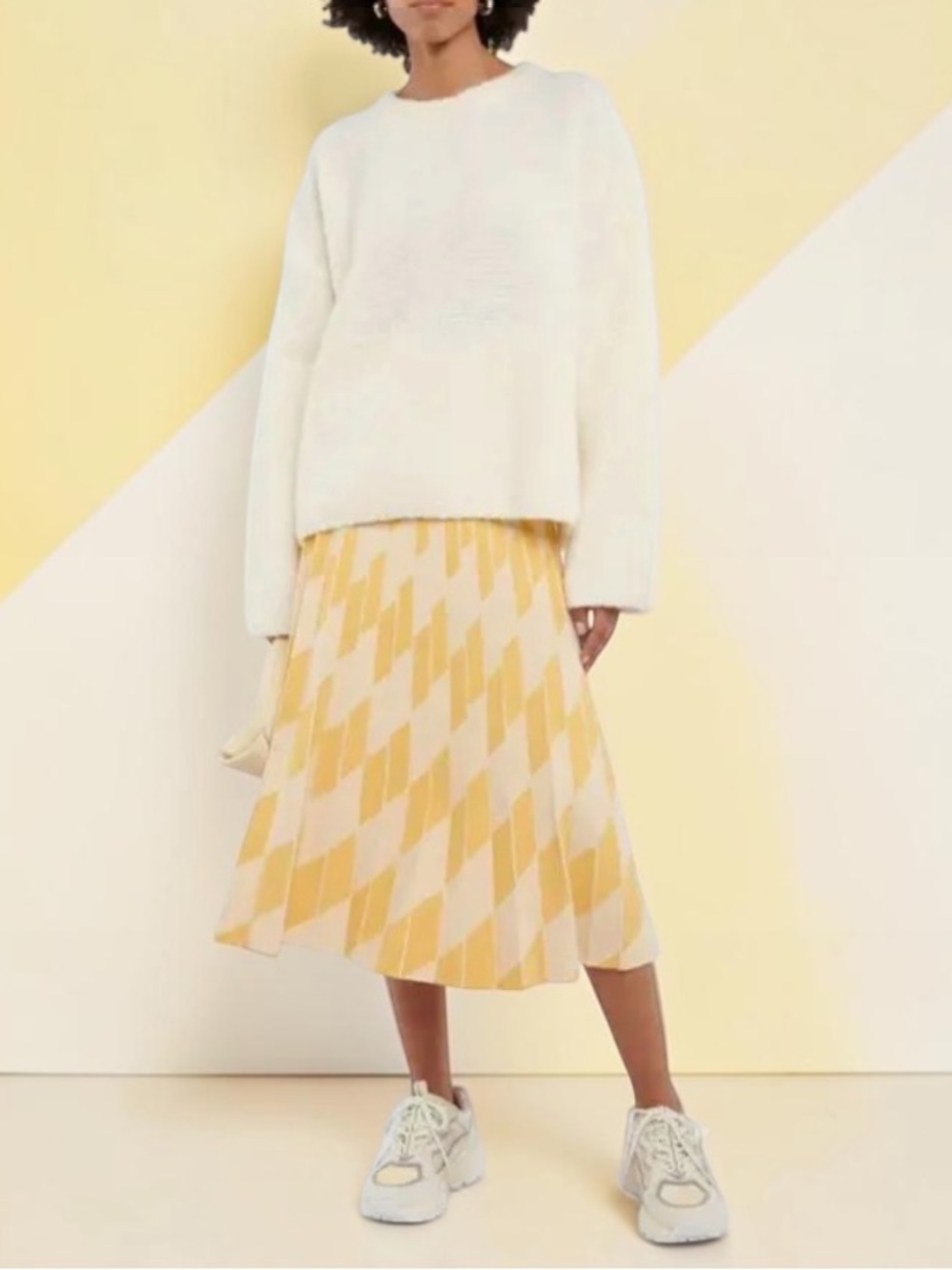 Tory Burch Sport Pleated Technical Midi Skirt Size Medium
